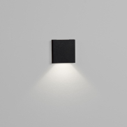 Nova Luce Iko - applique encastrée - 5,5 x 5,5 x 9 cm - 1W LED inclus - IP67 - noir sablé