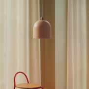 Nordlux Gaston - lampe suspendue - Ø 20 x 200 cm - rose poudré