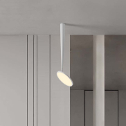 Nova Luce Ekei - plafonnier - Ø 20 x 55 cm - 14W LED inclus - blanc sablé
