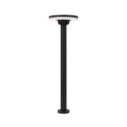 Nova Luce Suite - lampe de jardin - Ø 18 x 60 cm - 12W LED inclus - IP54 - noir
