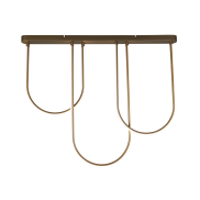 Searchlight Chime - plafonnier - 100 x 92 cm - 35W LED dimmable inclus - bronze