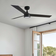 Faro Cruiser L - ventilateur de plafond avec lumière - Ø 132 cm - noir mat