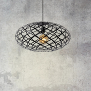 Lucide Wolfram - lampe suspendue - Ø 65 x 162 cm - noir