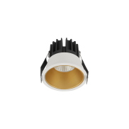 Nova Luce Luela - spot encastré - Ø 85 mm - taille d'encastrement 75 mm - 13W LED inclus - blanc et or - 2700K