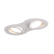 Maxlight Signal II - spot encastré - 170 x 90 mm, Ø 2 x 75 mm encastré - blanc
