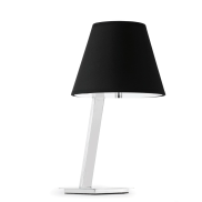 Faro Moma - lampe à poser - 30 x 23 x 44 cm - chrome et noir