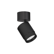 Nova Luce Spectre - spot en saillie - Ø 6,5 x 14,4 cm - 15W LED inclus - faisceau réglable - noir