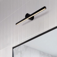 Nova Luce Breggo - applique murale - 61 x 7,5 x 10 cm - 12W LED inclus - IP54 - noir sablé