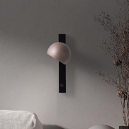 Nova Luce Lusa - applique murale - Ø 10 x 26 x 13 cm - 10W LED inclus - café moka et noir