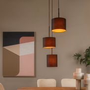 Lucide Maya - lampe suspendue 3L - Ø 46 x 177 cm - noir