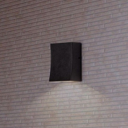 Nova Luce Boxy - applique murale extérieure - 6,5 x 9 x 3,8 cm -  3W LED inclus - IP65 - anthracite foncé