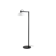 Faro Tatawin - lampadaire - 30 x 47,4 x 148 cm - noir satiné et blanc brillant