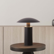 Nova Luce Karpos - lampe de table - Ø 20 x 22,5 cm - 5W LED inclus - noir mat