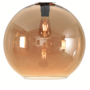 Artdelight Marino - abat-jour en verre - Ø 40 cm - ambre