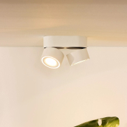 Lucide Yumiko - spot en saillie 2L - 16,1 x 7,8 x 8,2 cm - 2 x 8W LED dimmable inclus - blanc