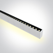 ONE Light LED Linear Profiles - lampe suspendue - 130 x 7 x 3,5 cm - intensité lumineuse réglable 20W/30W/40W + 16W/20W/25W LED inclus - couleur de lumière réglable - blanc