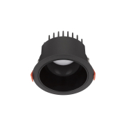 Nova Luce Luela - spot encastré - Ø 11,5 cm - taille encastrée Ø 10,5cm - 20W LED inclus - noir