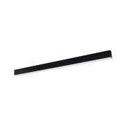 Nova Luce Gent - profilé lumineux linéaire - 120 x 3,8 x 7 cm - 40W LED inclus - noir - couleur de lumière blanche