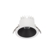 Nova Luce Brady - spot à encastrer - Ø 14 x 9 cm - Ø 130 mm encastré - 20W LED inclus - IP67- blanc avec noir