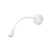 Nova Luce Flex - applique murale avec interrupteur - Ø 7 x 30 cm - 3W LED inclus - blanc