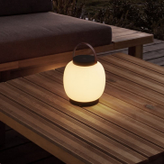 Nova Luce Jigra - source lumineuse portable rechargeable - Ø 16 x 22,8 cm - 2W dimmable LED inclus - IP54 - anthracite foncé