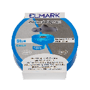 Elmark ruban isolant en PVC 19mm - 10 mètres de long - bleu