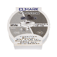 Elmark ruban isolant en PVC 19mm - 10 mètres de long - blanc