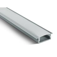 ONE Light - profilé LED encastré - 3 x 1 cm - longueur 200 cm - aluminium