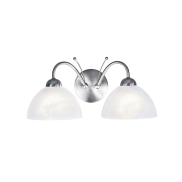 Searchlight Milanese - applique murale - 40 x 19 cm - argent satiné