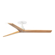 Faro Klim M - ventilateur de plafond avec rosace encastrée - Ø 125 cm - blanc mat et pin