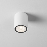 Nova Luce Lumina - plafonnier extérieur - Ø 8 x 10 cm - 9W LED inclus - IP65 - blanc sablé