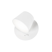 Nova Luce Amadeo - applique murale avec interrupteur - 12 x 12 x 12 cm - 6W LED inclus - blanc