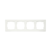Ion Industries V1 - cadre de couverture quadruple - blanc mat