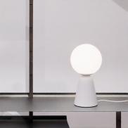 Nova Luce Zero - lampe à poser - Ø 10 x 20 cm - blanc