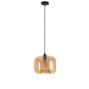 Artdelight Preston - lampe suspendue - Ø 28 x 178 cm - ambre