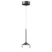 Artdelight Phoenix - lampe suspendue - Ø 11,6 x 208,2 cm - 7W dimmable led inclus - gris mat