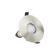 Integral LED Vienna - spot encastré - Ø 110 mm, Ø 70-100 mm encastré - IP65 - nickel satiné