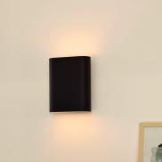 Lucide Ovalis - applique murale - 16 x 8,5 x 20 cm - noir