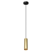 Artdelight Milano - lampe suspendue - Ø 6,6 x 175 cm - or mat