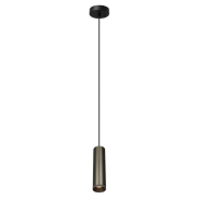 Artdelight Milano - lampe suspendue - Ø 6,6 x 175 cm - bronze clair