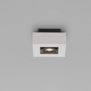 Nova Luce Robin - spot en saillie - 14,5 x 14,5 x 8,6 cm - blanc et noir