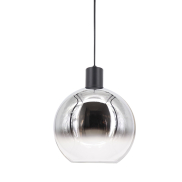 Artdelight Rosario - lampe suspendue - Ø 30 x 150 cm - chrome fumé
