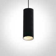 ONE Light Cylinder - lampe suspendue - Ø 7,5 x 224 cm - noir