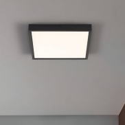 Nova Luce Itos - plafonnier - 40 x 40 x 4,5 cm - 32W LED inclus - noir sable