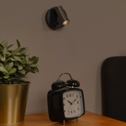 Lucide Toni - applique murale rechargeable avec détecteur de mouvement - Ø 8,1 x 12,4 cm - 2W LED dimmable inclus - café
