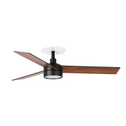 Faro Rudder S - ventilateur de plafond avec lumière et rosace encastrée - Ø 132 cm - noir mat