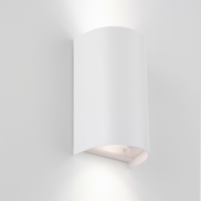 Nova Luce York - applique murale extérieure - 11 x 19,5 x 8,5 cm - IP65 - blanc sablé