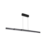 Searchlight Linéaire LED - 95-150 x 18 x 150 cm - suspension - LED dimmable 39W incluse - couleur de lumière réglable - noir