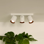 Lucide Nigel - spot en saillie - 30 x 10 x 11,3 cm - 3 x5W dimmable inclus - dim to warm - white