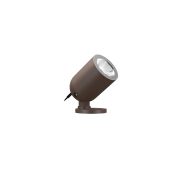 VK Lighting Sui - spot au sol en saillie - Ø 7 x 9,8 cm - 12W LED inclus - IP65 - Brun rouille